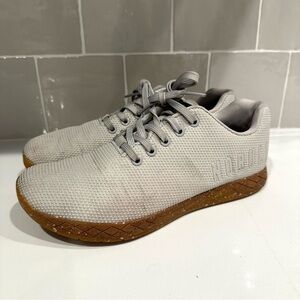 NOBULL Gray Gum Trainer Sneakers Lace Up Shoes Unisex Size 9.5 Women’s